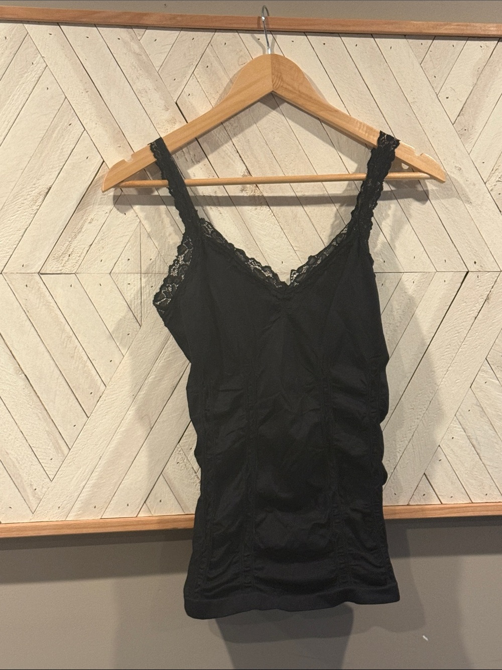 Black Lace-Trim Camisole Tank Top - Women Intimates